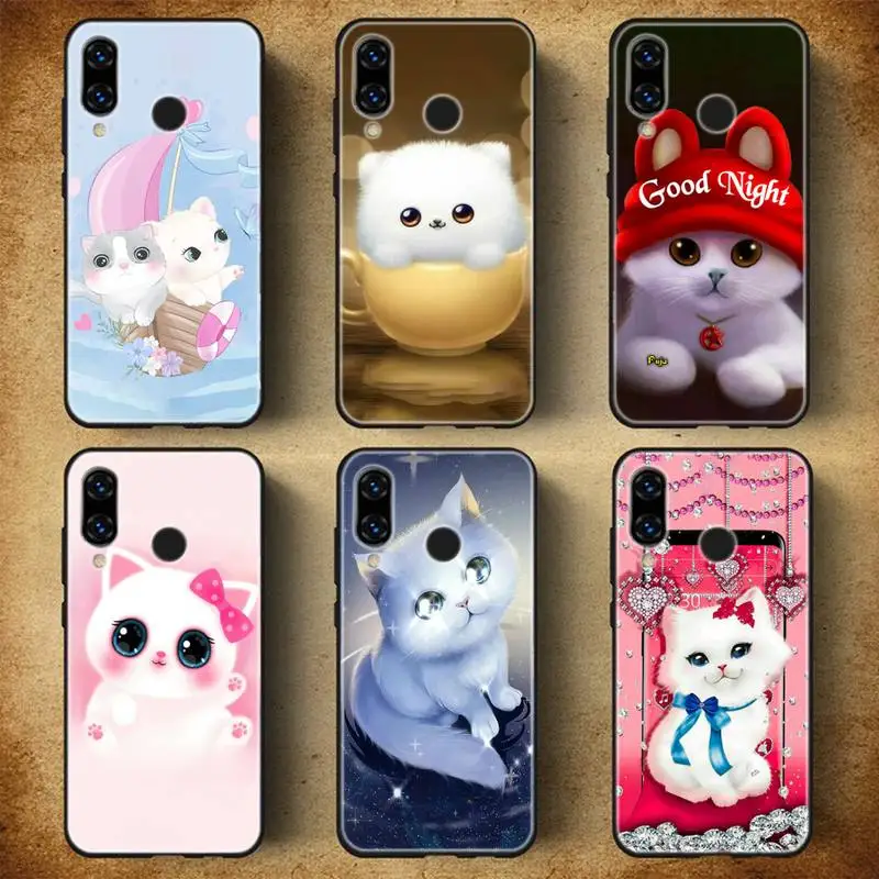 

Cute And Cute Kitten Print Phone Case For Huawei P20 30 40 Pro Mate 20 30 40 Pro Honor 10 V9 10