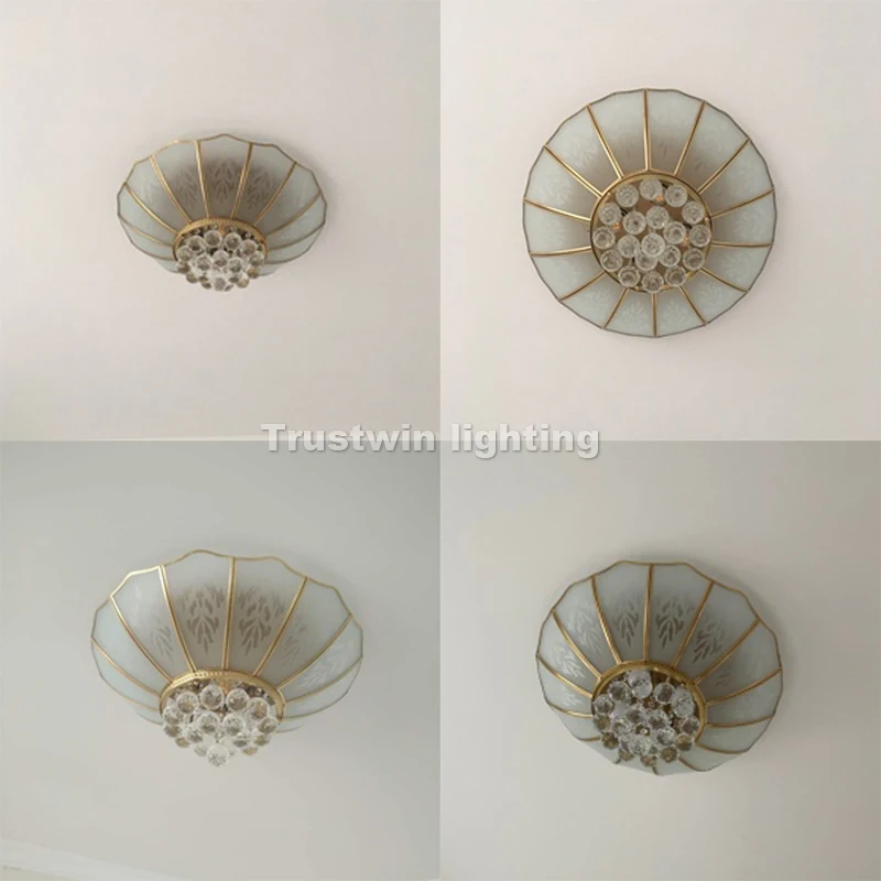 Американский Европейский корпус цветок формы стекла Хрустальный потолочный