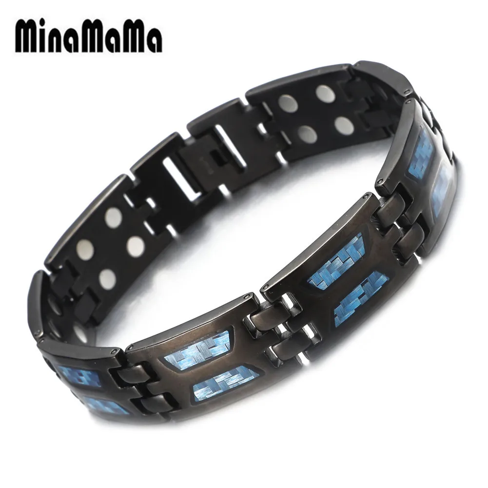 

Новый дизайн, магнитный браслет из нержавеющей стали с натуральным абалоном для женщин и мужчин, звеньевая цепочка, Энергетический Браслет,...