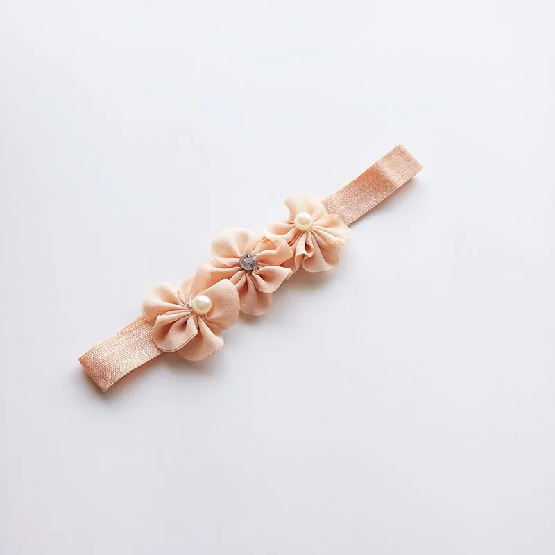 Модная повязка на голову для маленьких девочек из мягкой пряжи с цветами и