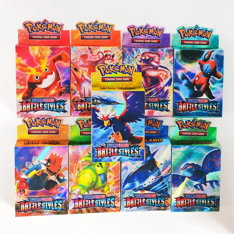 

New Pokemon Cards V Vmax Box TCG Sun & Moon Evolutions Pokemon Booster Shinny Card Pokemon Game Gx Ex Toy Kids Birthday Gift