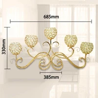 crystal candlestick decoration creative european candle holder romantic model room dining table 5 head ornaments