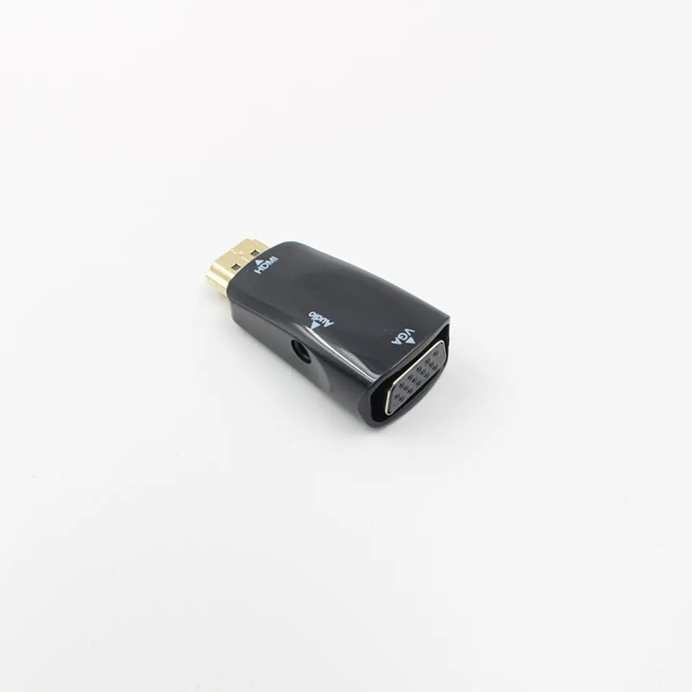 

Durable Hdmi To Vga Adapter With Audio Converter Male To Female Audio For Pc Laptop Hdtv Dvd Good Performance