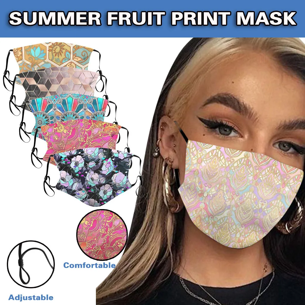 

Adults Mouth masks+ 2pcs filters Unisex Dustproof printed washable Foggy Haze Reusable Protective Masks Drop Ship New mascarilas