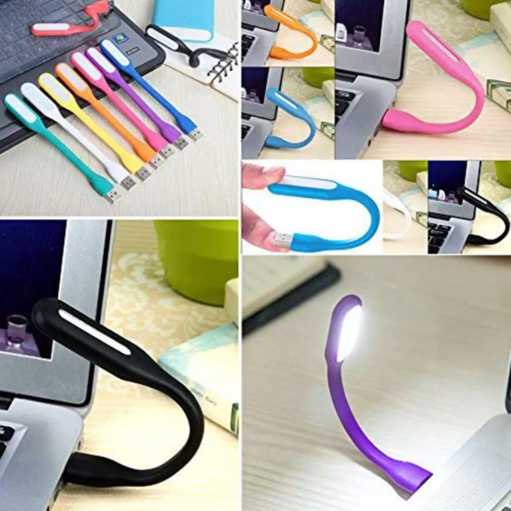 

Mini Usb Portable Night Light 360 Rotate Bend Freely Adjust The Angle Flexible Convenient LED Light Lamp