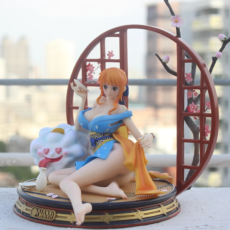 Аниме One Piece GK Sexy Girls 1/6 статуя кимоно Nami Ver. ПВХ Коллекционная модель фигурки |