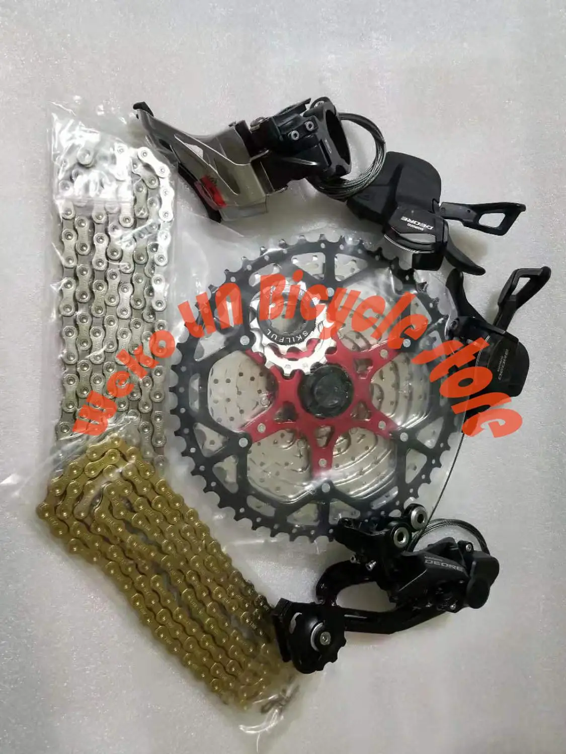 DEORE M6000 groupset 10S переключатель передач + задний передний YBN цепь skilful кассета 11