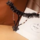 Сексуальное женское белье, эротические сексуальные трусики, 3D бабочки, G-стринги, открытая промежность, порно, женское нижнее белье, кружевные стринги с цветами
