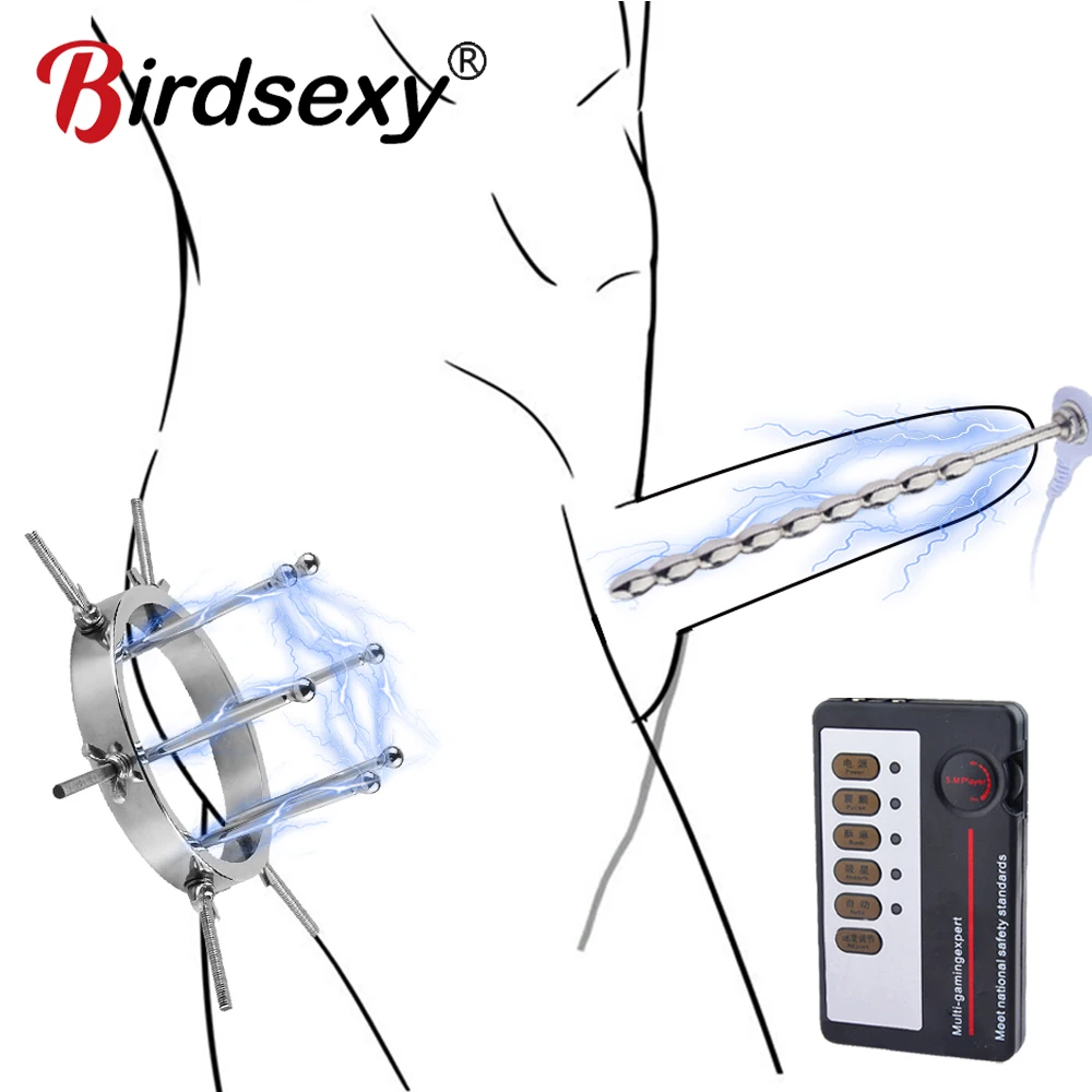

Electric Shock Anal Vagina Plug Urethral Catheter Penis Plug Ring Nipple Clamp Massage Pad Medical Electric Stimulation Sex Toy