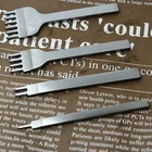 Набор инструментов для кожевенного ремесла из нержавеющей стали, долото для отверстий, набор инструментов для вышивки, Наборы инструментов для кожевенного ремесла, распродажа