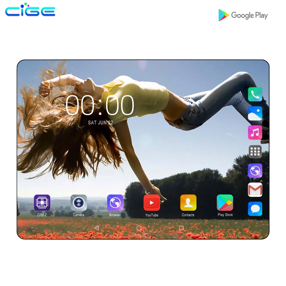 CIGE Mx960 10 дюймов планшеты плюс Android 8,0 Восьмиядерный 6 Гб/128 ГБ 1280*800 2.5D ips экран wifi SIM 4G LTE фаблет планшетный ПК 10,1