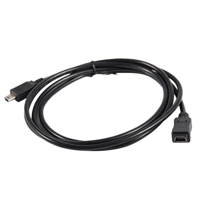 2 шт. 1 5 м Mini USB B 5-контактный штекер-гнездо Удлинительный Кабель-адаптер Черный |