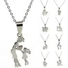 Подвеска из нержавеющей стали для дочери 1 шт., Очаровательное ожерелье, ювелирные изделия, подарок на день матери