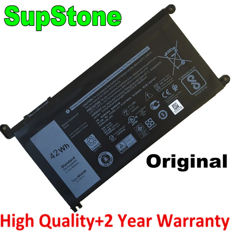 Аккумулятор SupStone для Dell Inspiron 14 7000 5567 7560 7472 7460-D1525 7368 7378 5565 latitude 3488 3580 WDXOR T2JX4 |