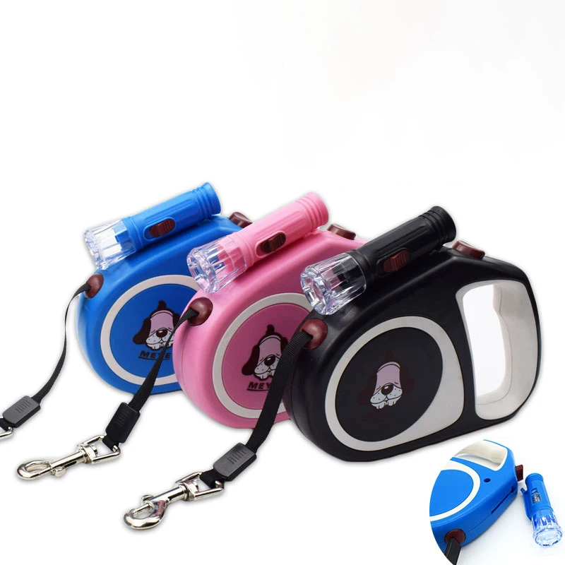 

Pet leash retractable automatic with light dog leash small and medium dogs 5 m dog leash