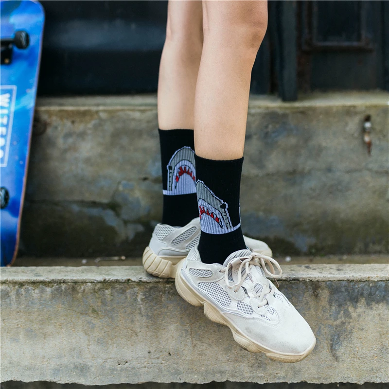 Высококачественные носки в стиле Харадзюку Chaussette, мужские хлопковые носки в стиле хип-хоп для уличных танцев, спортивные носки для скейтборда, Прямая поставка