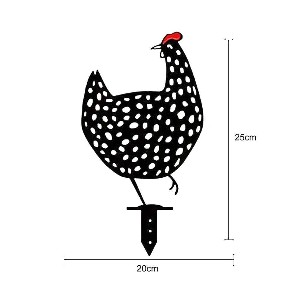 

5 Pcs Easter Chicken Metal Hen for Easter Gardening Ornaments Yard Iron Art Outdoor Garden Backyard Lawn Stakes Garden Hen