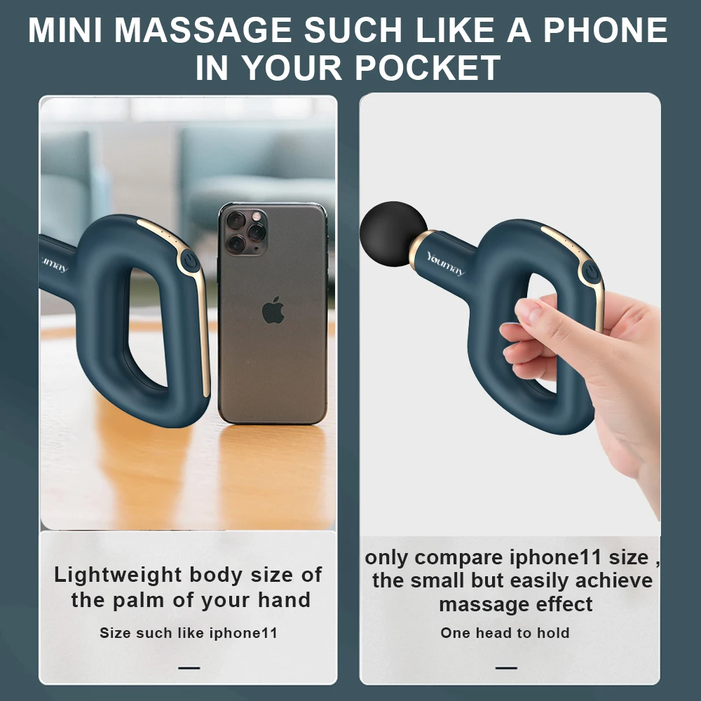 Массажный мини-пистолет Youmay массажер для мышц пистолет расслабления тела снятия