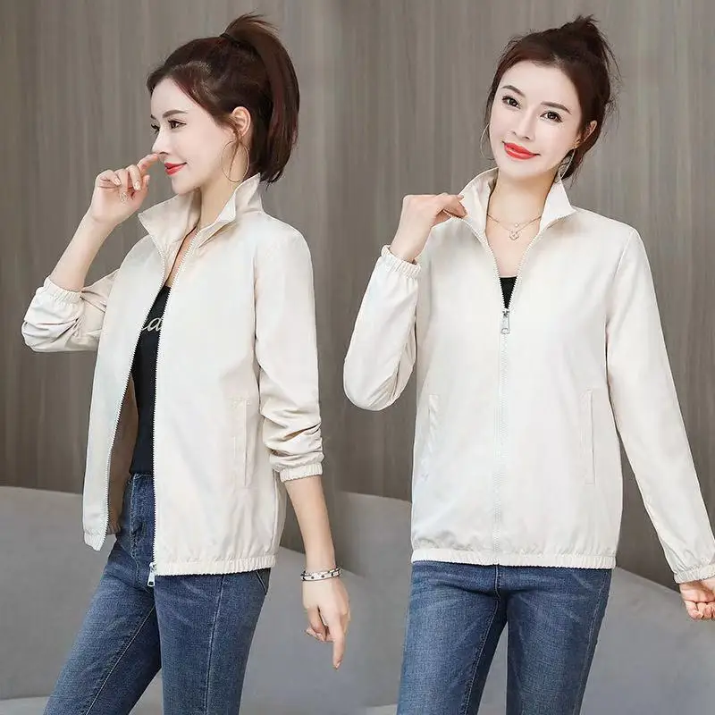 Новая женская куртка на весну и осень Повседневная Свободная Женская одежда