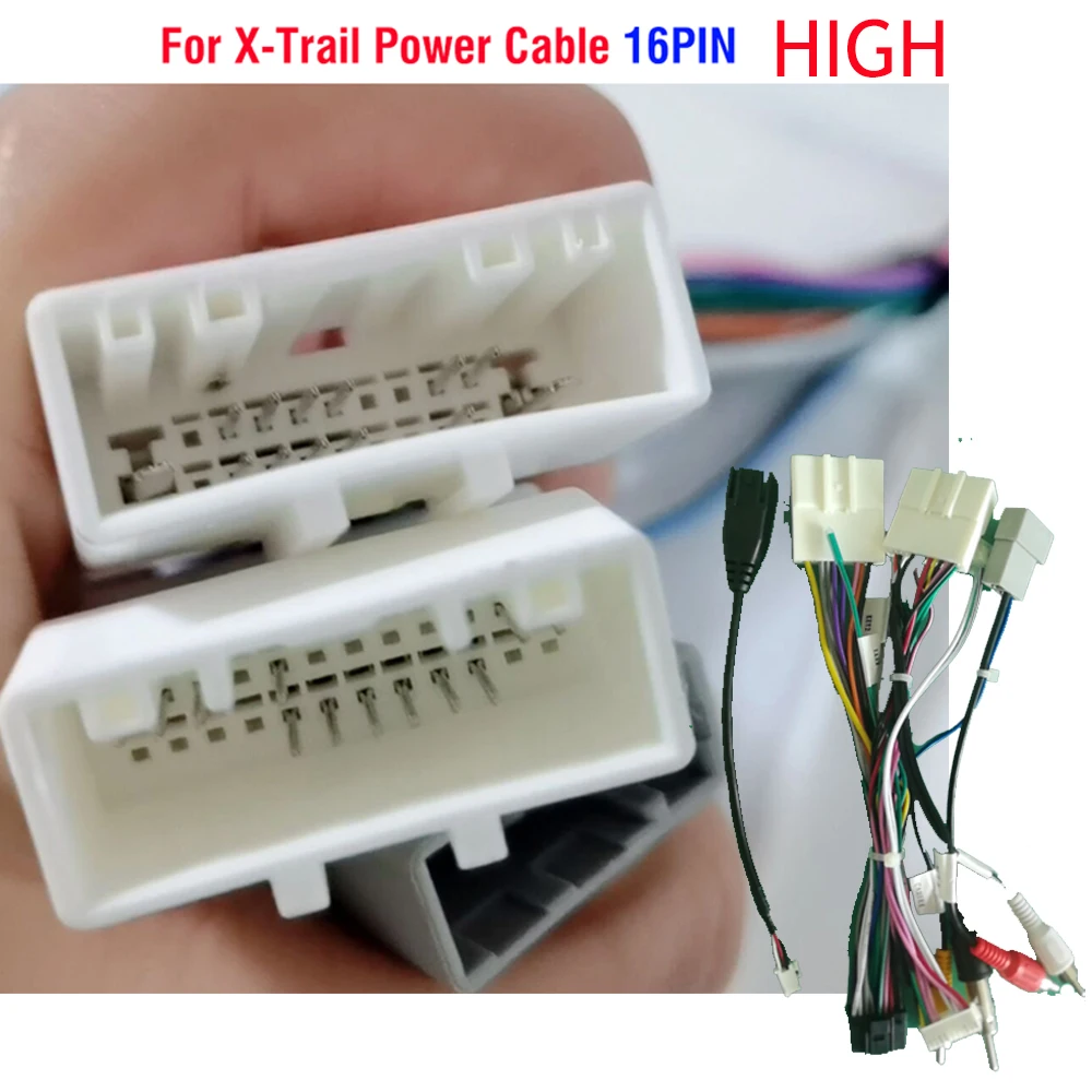 Car Stereo Radio Wire Power Harness Adapter with Canbus Decoder for Qashqai X-Trail Multimedia Video Player Android | Автомобили и