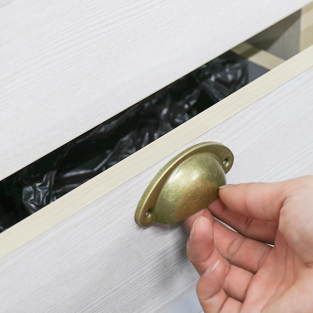 Комплект из 2 предметов в стиле ретро металлическая Кухня выдвижных ящиков Ручки