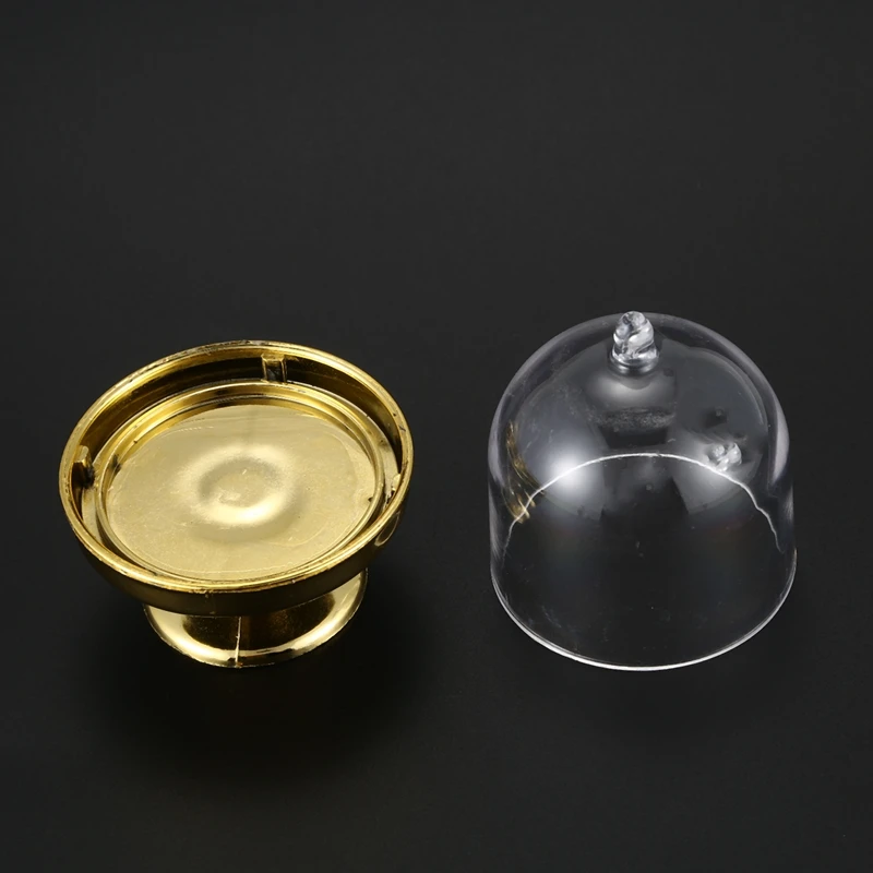 12x мини торт стенд кекс коробка Свадебная вечеринка пластиковая конфет золото |