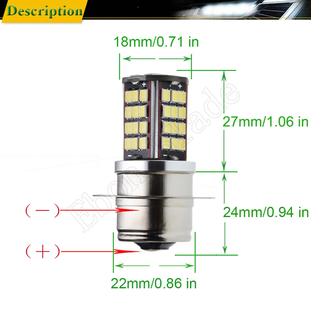 Фото Автомобильный светодиодный противотуманный светильник PPF P323 Lucas LLB323 2835 56SMD, 2 шт., белый точечный светильник, Лампа 6000K 6V 12V 24V 30V DC, Стайлинг авт... №3