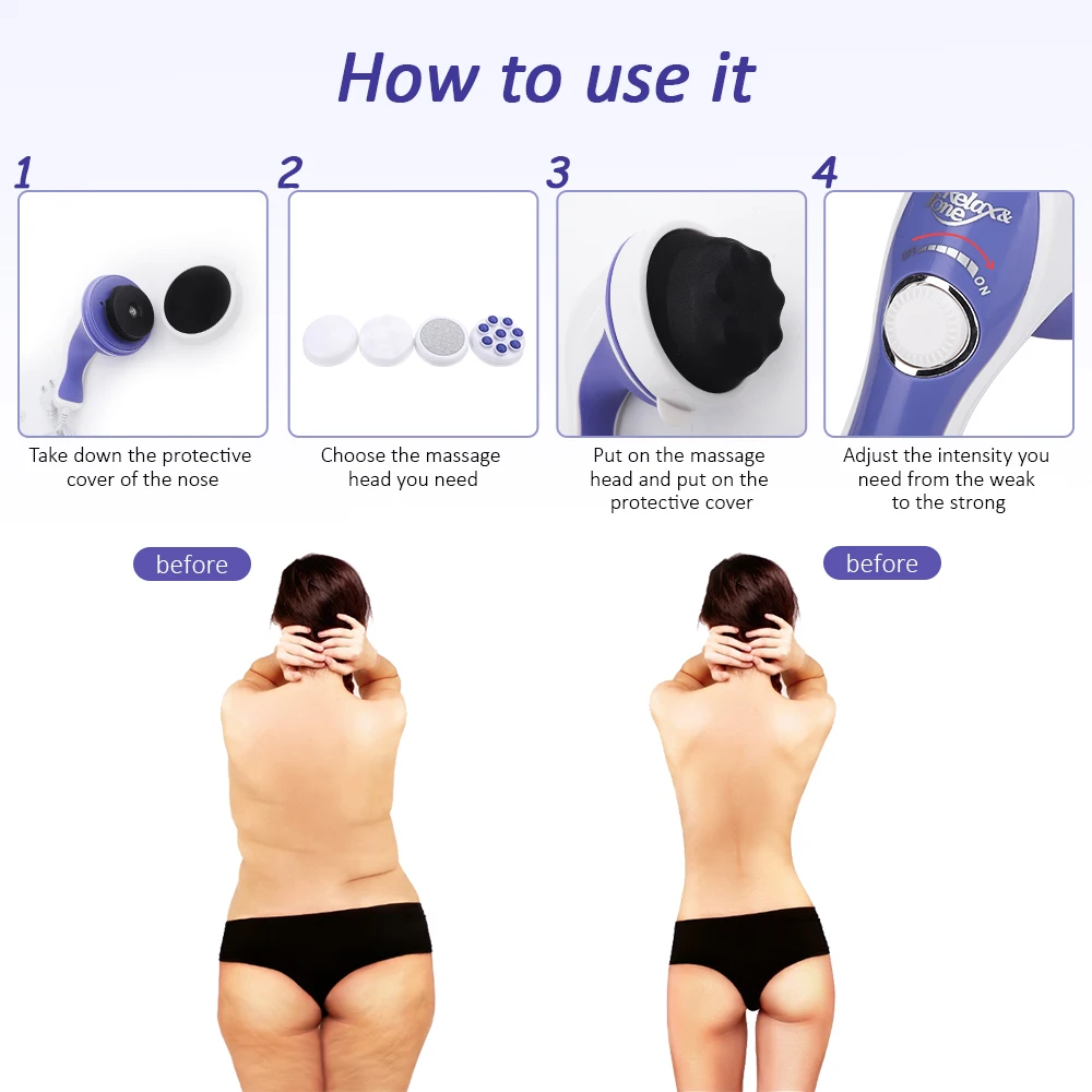 

Handheld Fat Cellulite Remover Electric Body Slimming Massager Body Sculpting Device for Home Gym Muscle Vibrating Fat-Removing