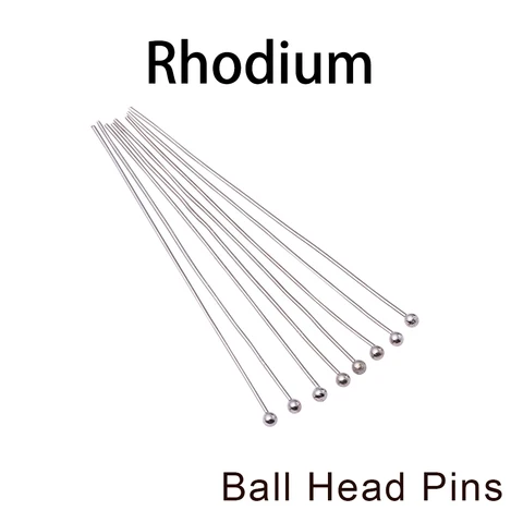 100pcs/lote 3 estilos 16-60 mm pinos de bola de pinos de bola para brincar pingente de pulseira para descobertas de jóias Fazendo suprimentos de bricolage