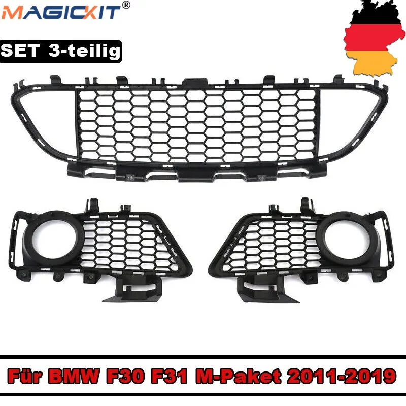 MagicKit UK в наличии один комплект Черная передняя решетка крышка подходит для BMW F30 F31