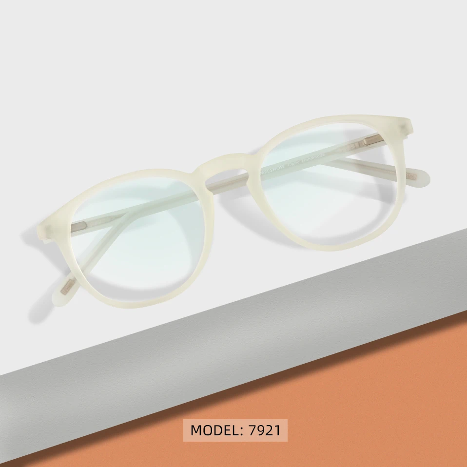 Очки для чтения MEESHOW с защитой от синего света мужские и женские круглые ретро