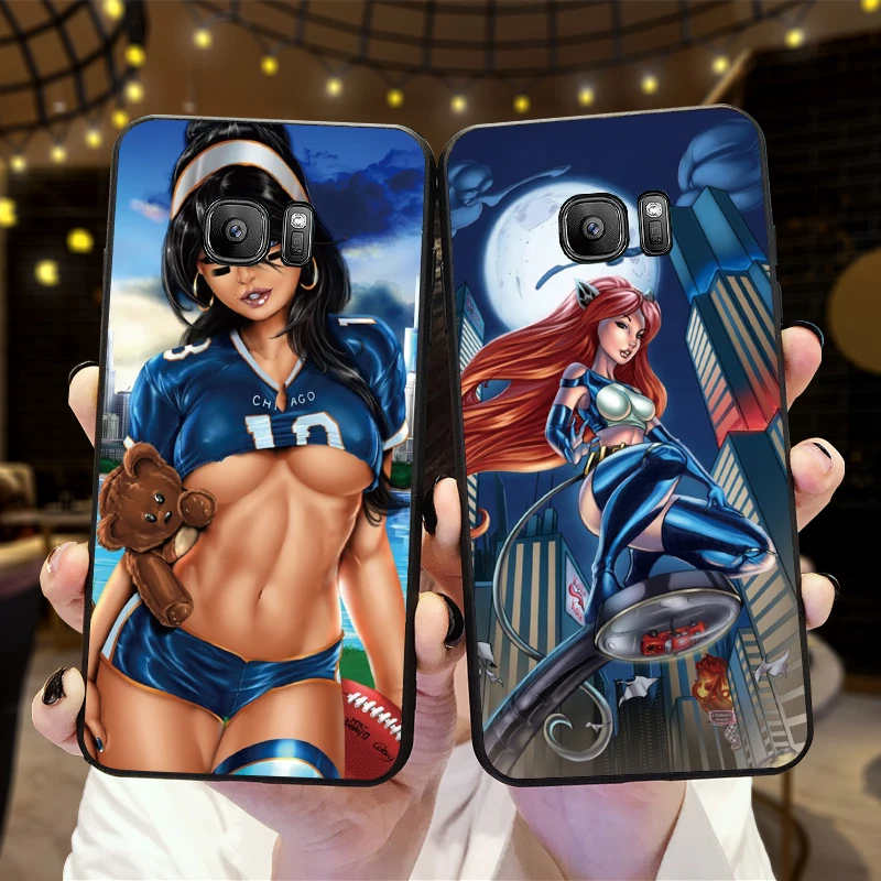 Пикантные Герой мультфильма для девочки samsung NOTE 8 9 M10 M20 M30 S6 S7 край S8 S9 S10 плюс ТПУ
