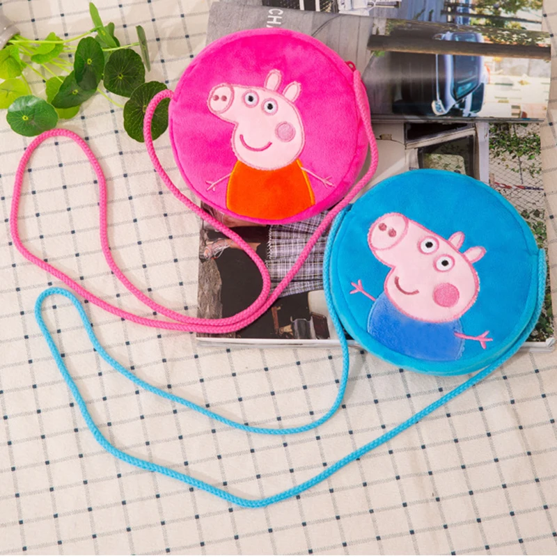Мягкий плюшевый кошелек для мелочи свинка пеппа детей Джордж свинки хлопковый