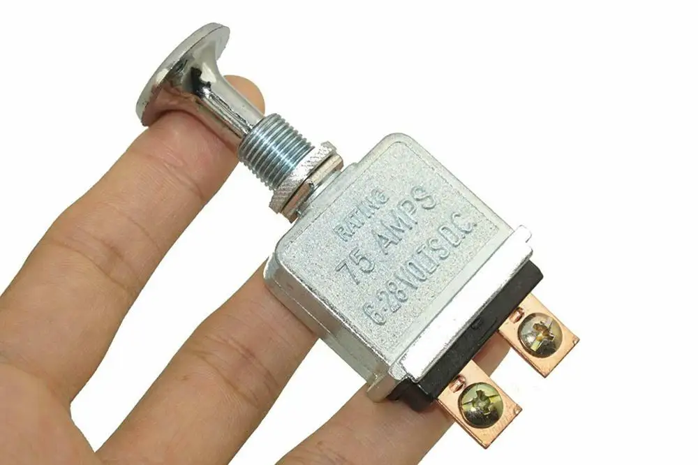 Пуш-ап переключатель 75 amp для 27 29 Размеры: 32 33 34 35 36 37 38 Размеры 39-40 47 49 50 Pontiac |