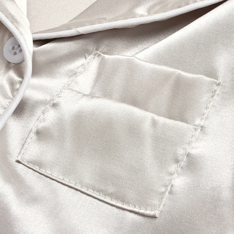 

Children Home Wear Cotton Silk Pajamas Baby Kids Clothing Sets 2PCS Suit Solid Color Sleepwear Set 1-7T