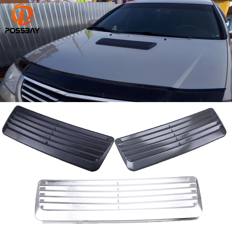 

POSSBAY Car Outlet Sticker False Air Flow Vent Fender Hole Cover Intake Grilles Scoop Turbo Bonnet Vents auto Body Decoration