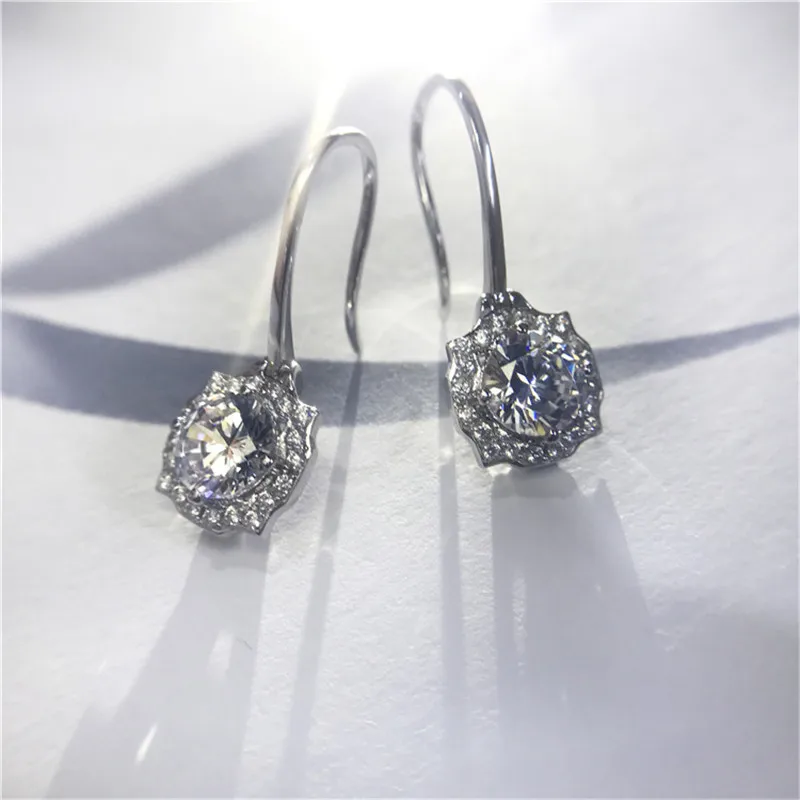 

Diamonds Cartoon S925 Sterling Silver Earrings Women Fine Fashion Jewelry Engagement Silver Earrings Christmas Gift Luxury