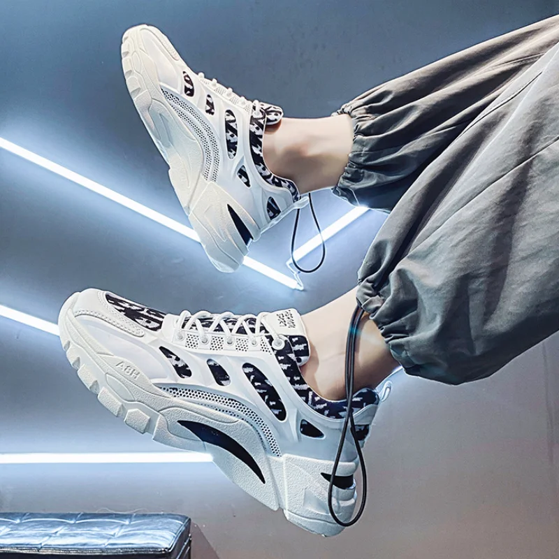 

2021 New Fashion Low-top Casual Sneakers Thick-soled Old Shoes Breathable Outdoor Sports Shoes