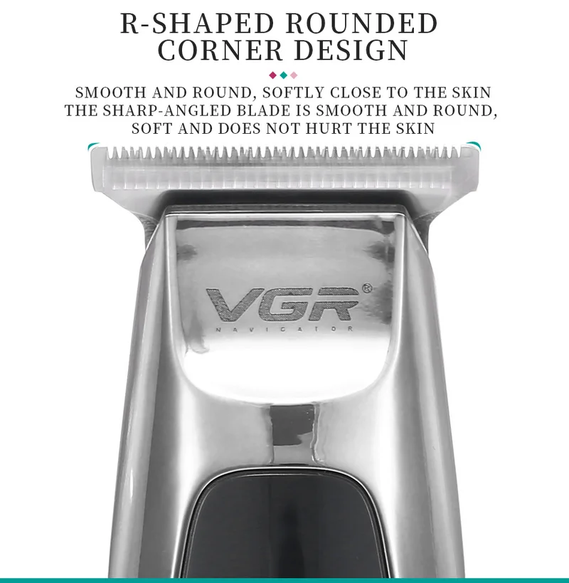 

VGR Men's Professional Electric Cordless Hair Clipper Mini Hair Trimmer Machine for Children Carving Razors USB Rechargeable
