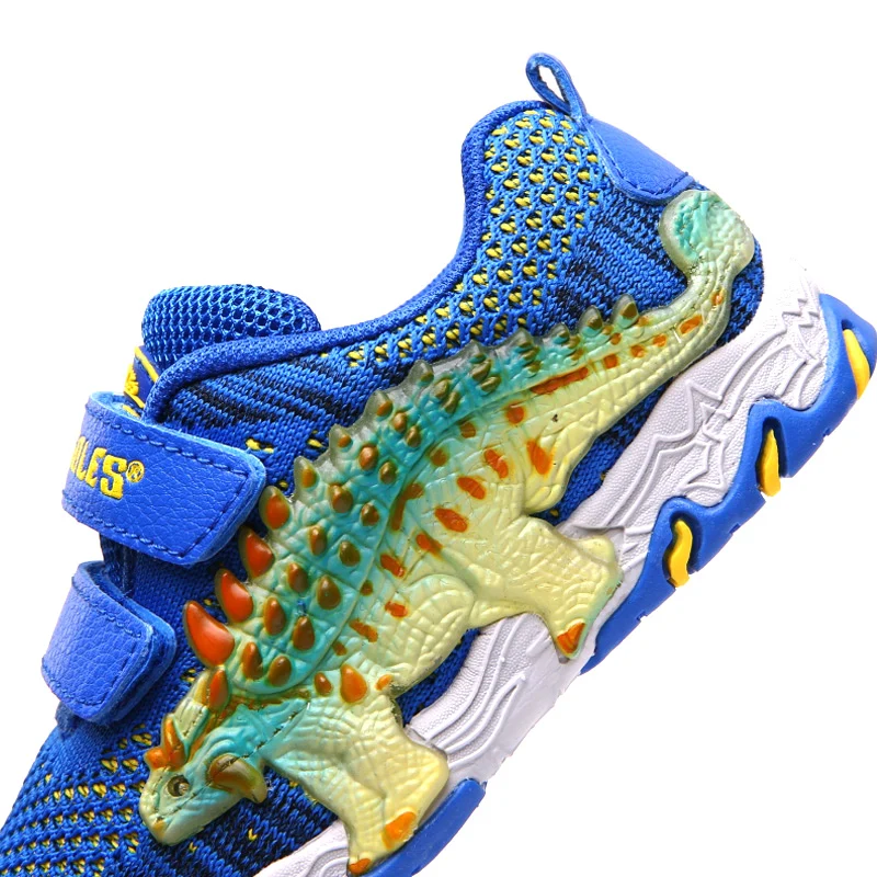 Кроссовки Детские блестящие из сетчатого дышащего материала со светодиодной