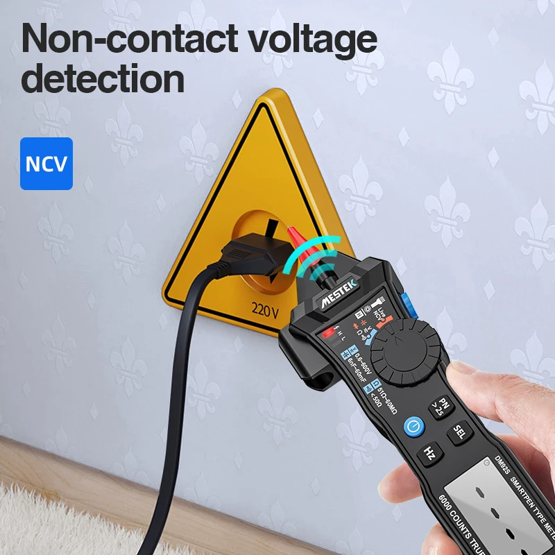 Цифровой мультиметр True RMS Карманный с цифровым дисплеем высокоточный