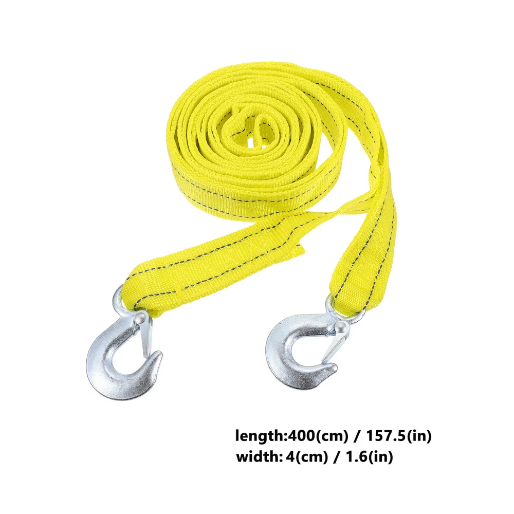 

Tow Rope Trailer Rope Sturdy Pulling Rope with Double Layer Eagle Hook