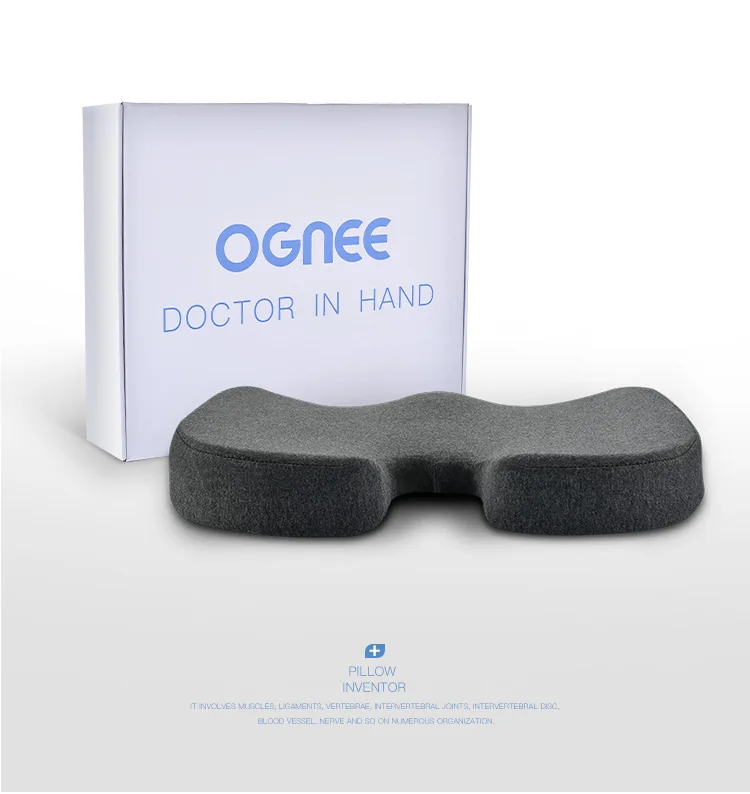 Летнее дышащее офисное сиденье Ognee студенческое из пены с эффектом памяти u