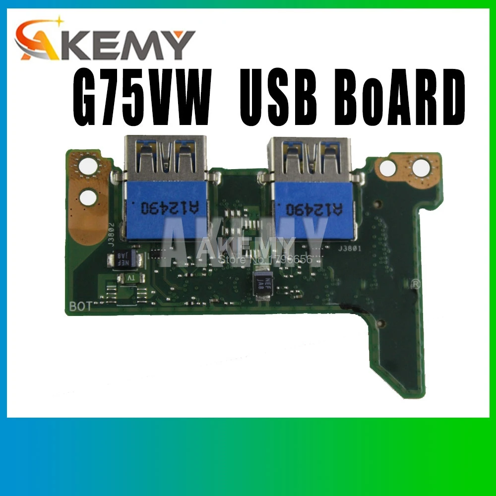 Для ASUS original G75V G75VW G75VX ноутбук сетевой интерфейс USB интерфейсная плата|Материнские