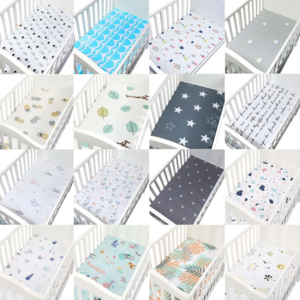 100% хлопок простыня для детской кровати мягкий дышащий матрас мультяшное