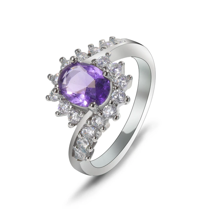 Женское кольцо из серебра 925 пробы с сапфиром рубином и изумрудом | Украшения