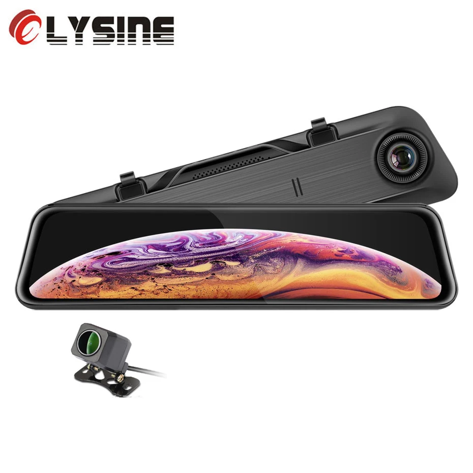 Olysine 2K IMX335 зеркало заднего вида DVR автомобильная камера 1440P Dasm 12 дюймов ночное
