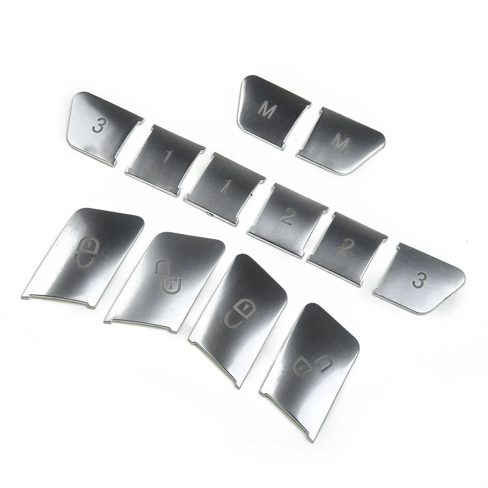 

Door Decoration Cover Trim Cover For Mercedes Benz W204 W212 Set Silver