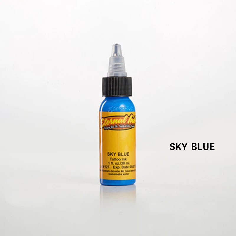 sky blue Синий бренд dynamic, краска для татуировок, пигмент, динамические чернила, tinta, тату, чернила, tinta, tatuaje, цвет татуировки, maquillaje, перманентные цвета - Цвет: sky blue