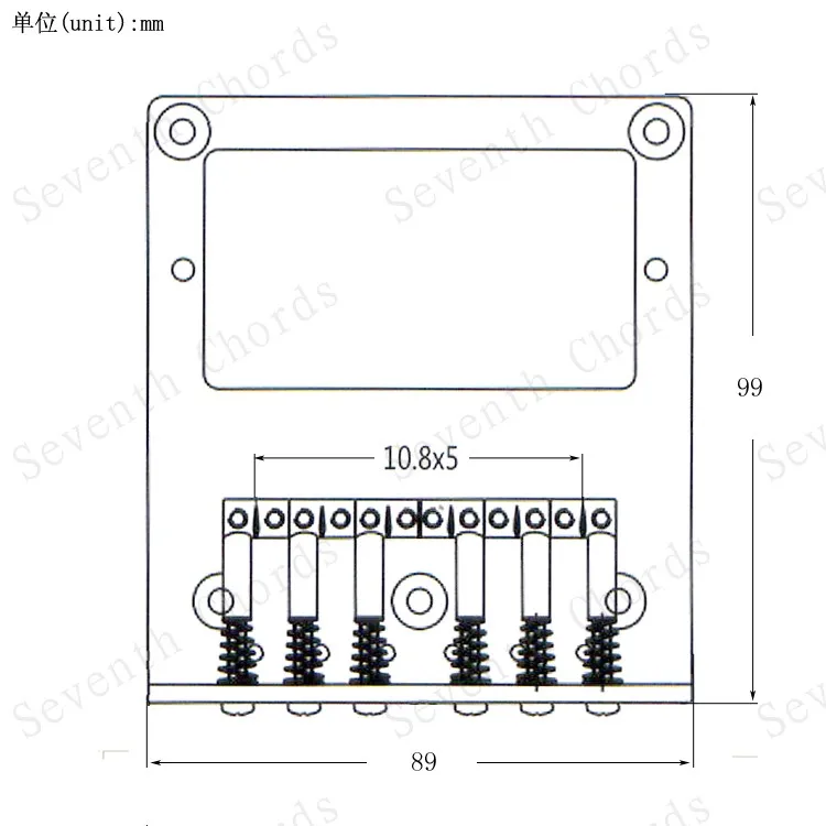 L Shape Saddle Double Coil Pickup Mounting Hole 6 Bridge for TL Electric Guitar | Спорт и развлечения